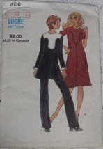 Vogue Pattern 8130 Misses&#39; Dress, Tunic &amp; Pants Size 12 Uncut Vintage 19... - $9.95