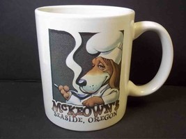 McKeown&#39;s Seaside Oregon souvenir coffee mug Pete the Basset Hound 10 oz - £8.76 GBP