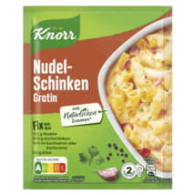 KNORR Nudel-Schinken Gratin Ham Noodle Casserole bake 1ct/2 servings-FRE... - £4.30 GBP