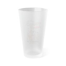 Personalized Frosted Pint Glass 16oz Custom Drinkware Matte Finish Uniqu... - $22.66