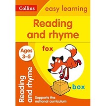 Reading And Rhyme Ages 3-5 Collins Easy Learning - £4.76 GBP