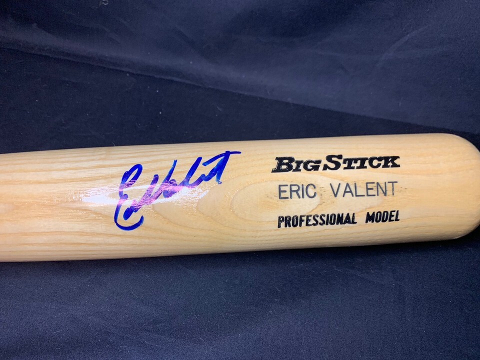 Rawlings Big Stick Eric Valent Signed Bat Philadelphia Phillies Autograph - $84.14