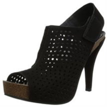 Vince Camuto Black Leather Stiletto Platform Sandals Size 8.5 M - £56.49 GBP