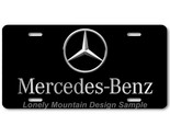 Mercedes-Benz Inspired Art Gray on Black FLAT Aluminum Novelty License T... - £14.07 GBP
