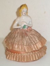 Porcelain Bisque Art Nouvea Deco # 8032 Half Doll Pin Cushion ~ Germany - $31.99