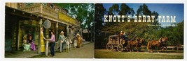 Knotts Berry Farm Tri-Fold Advertising Card &amp; 4 Postcards Buena Park California - £24.88 GBP
