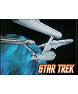 Star Trek: The Original Series Enterprise on a Blue Background Magnet NEW - £3.13 GBP