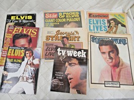 Elvis Presley Magazine Lot Death Rolling Stone Examiner Star TV Week 1977 MORE - £27.05 GBP