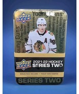 New 2021-22 Upper Deck Series 2 Hockey Factory Sealed Tin Rookie Bonus P... - $17.82