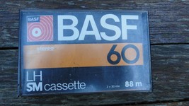 Vintage Rare BASF LH60 Audio Cassette Tape 1976 Germany - $7.42