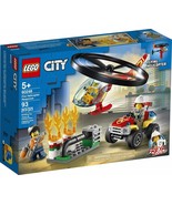 LEGO City Fire Helicopter Response 60248 Firefighter Toy Fun Building Se... - $34.64
