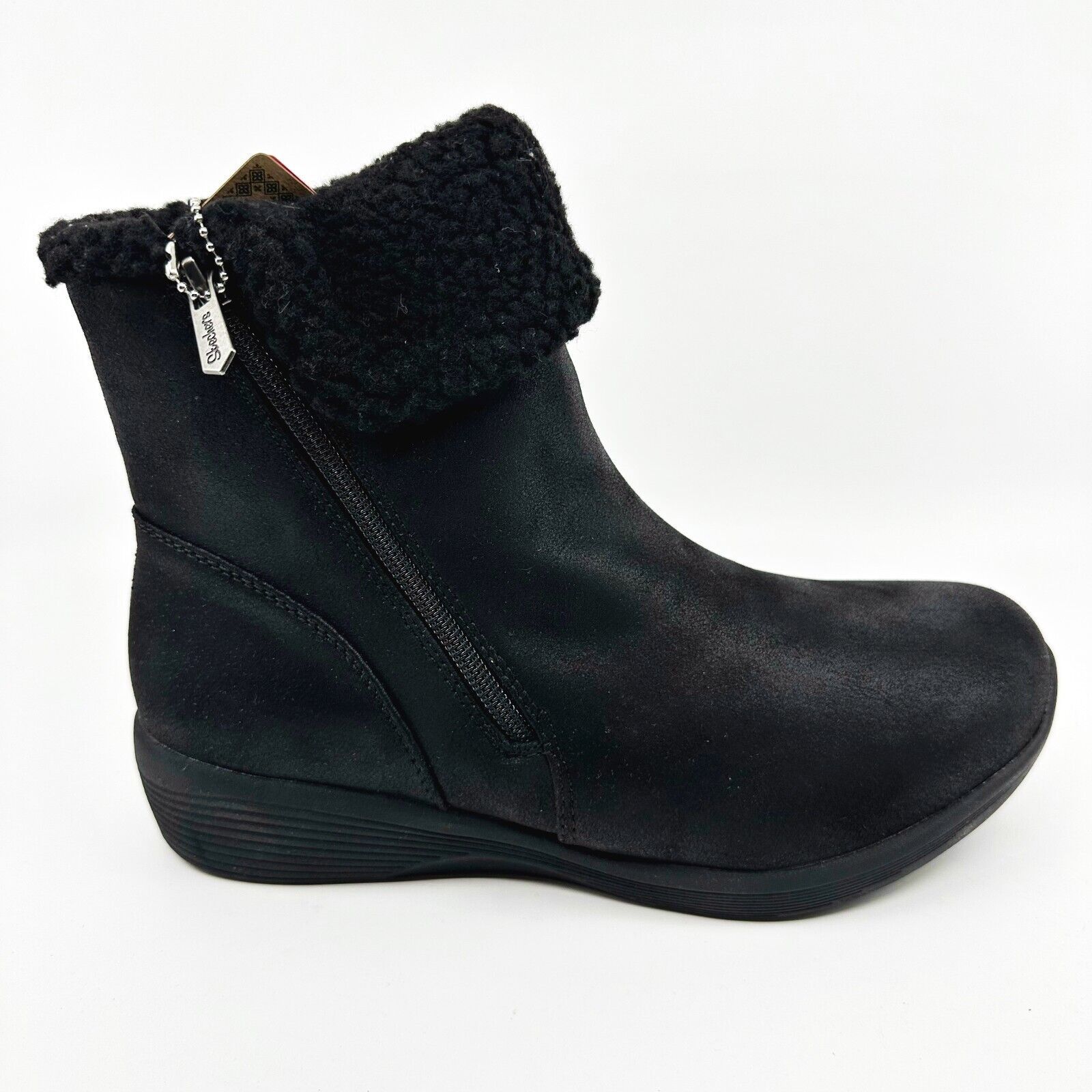 Skechers Arya New Rumor Black Womens Faux Fur Comfort Boots - $49.95