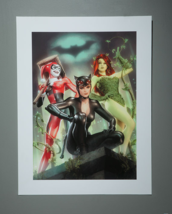 HAND SIGNED Alex Garner SOLD OUT Batman Sideshow Art Print Catwoman Harl... - £205.03 GBP