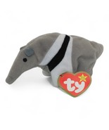 Ty Teenie Beanie Babies Antsy The Anteater Plush Collectible Gray &amp; White - $13.58 CAD