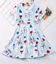 NEW Boutique 4th of July Fireworks Bomb Pops Popsicle Girls Sleeveless Dress - £4.71 GBP+