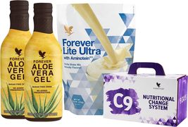 Clean 9 Detox Forever Living Diet Aloe Vera Gel Weight Loss Vanilla - £73.81 GBP