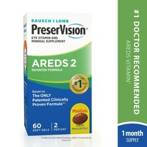 PreserVision AREDS 2 Formula Vitamin &amp; Mineral Supplement 60 Ct Soft Gel... - $29.69