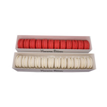 Red Velvet and Vanilla Macaron Cookie Gift Box, 24 Count - $39.99