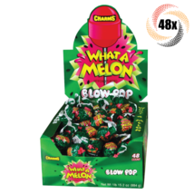 Full Box 48x Pops Charms What-A-Melon Blow Pops Gum Filled Lollipops | .65oz - £19.57 GBP
