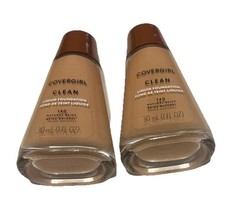 2~Covergirl Clean Liquid Foundation Sealed 1 oz Each 140 Natural Beige R... - $23.74