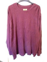 Men&#39;s Foundry Pull Over Waffle Sweater Burgundy Heather Size 3XL NEW - £13.29 GBP