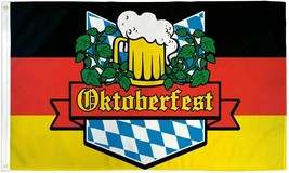 3x5 Happy Oktoberfest Flag Germany Bavaria Beer Fest Bar Octoberfest 5x3 - £14.37 GBP