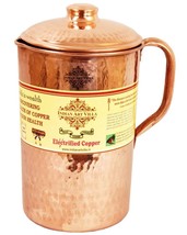 Hammered Copper Jug Pitcher, Drinkware &amp; Serveware (1700 ml) - £53.49 GBP