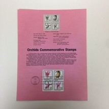 Orchids  Commemorative Souvenir Sheet First Day Of Issue Stamps 1984 FL ... - $6.92