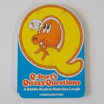 Qberts Quazy Questions Video Game Riddle Book Parker Brothers Vintage 80s - £17.82 GBP