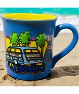 California Surfs Up Coffee Cup Mug Ceramic  1940&#39;s Packard Sedan Waves B... - €20,05 EUR