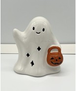 2023 Target Bullseye Playground Halloween LED Light Up Ceramic Ghost Dec... - £15.81 GBP