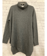 Missoni Womens Size Large Cashmere Poncho Wrap Shawl Sweater Gray Mock Neck - £185.98 GBP