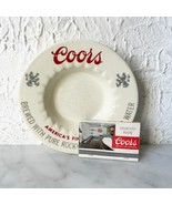 Vintage Coors Ashtray Cream Ceramic and Matchbook America&#39;s Fine Light Beer - $39.88 CAD