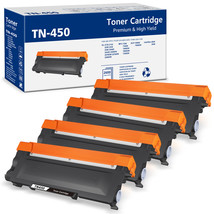 4X Tn450 Toner Replacement For Brother Tn-420 450 Hl-2220 2240 2270Dw Mfc-7360N - £45.75 GBP