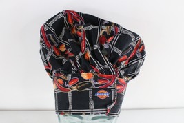 Vintage Dickies Spell Out Chili Peppers All Over Print Chef Hat Cap OSFA... - $24.70