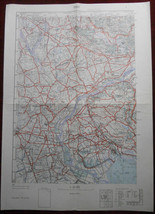 1951 Original Military Topographic Map Trst Trieste Istria Yugoslavia Italy - $51.14