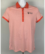 Nike Golf Wailea Maui Hawaii Polo Shirt Womens Large Red Striped Dri Fit... - $24.70