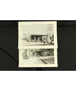 Vintage Black &amp; White Photo Lot TEXACO Oil Gas Station WW2 Era 1940s Gas... - £13.89 GBP