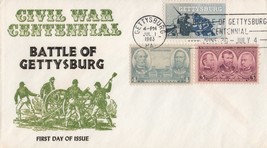 ZAYIX US Military Cover 1180 FDC Civil War Centennial Gettysburg 1024A0219 - $3.14