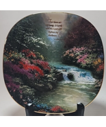 Thomas Kinkade Squared  Hanging Plate Heaven On Earth FOR THOU ART MY LAMP - £15.91 GBP