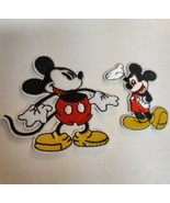 Set Of Two 2-3&quot; Walt Disney Mickey Mouse Embroidered Iron On Patches - $8.90