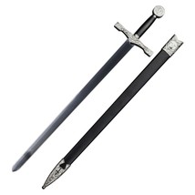 Munetoshi 33 Excalibur King Arthur Royal Sword Steel Medieval Renaissance Silve - £31.60 GBP