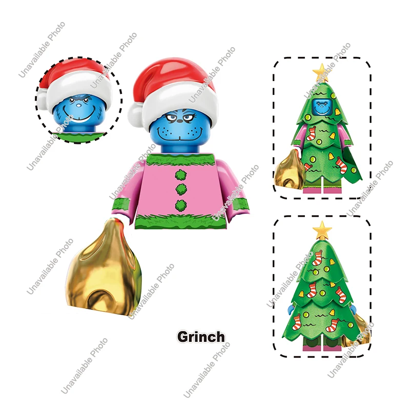 Christmas Elf Darth Vader &amp; Santa Rex Action Figures Building Blocks TV3013 - $8.70