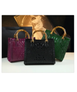 Crocodile Pattern Crossbody Handbag - $143.95