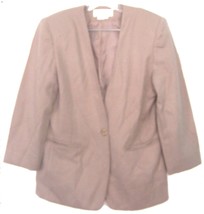 Sz S ~ Cross Country Fashions Khaki Tan 28&quot; Long Blazer Jacket - £21.22 GBP