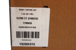 SYSCO RELIANCE EBONY PORTION CUPS CASE OF 1800 7790658 2oz YS200ESYS - £23.59 GBP