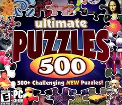 Ultimate Puzzles 500 [PC CD-ROM, 2003] 500+ Challenging Jigsaw Puzzles - £4.50 GBP