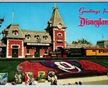 Greetings From Disneyland Floral Entrance 1-264 1961 Chrome Postcard K5 - $3.91