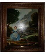 MAGNIFICENT OLD PAINTING SIGNED &quot;MARTINEZ DEL RIO&quot;. EXQUISITE FINE DETAILS. - £785.56 GBP