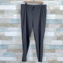 IZOD Golf Flat Front Woven Pants Gray 4 Pocket Lightweight Casual Mens 3... - $24.75